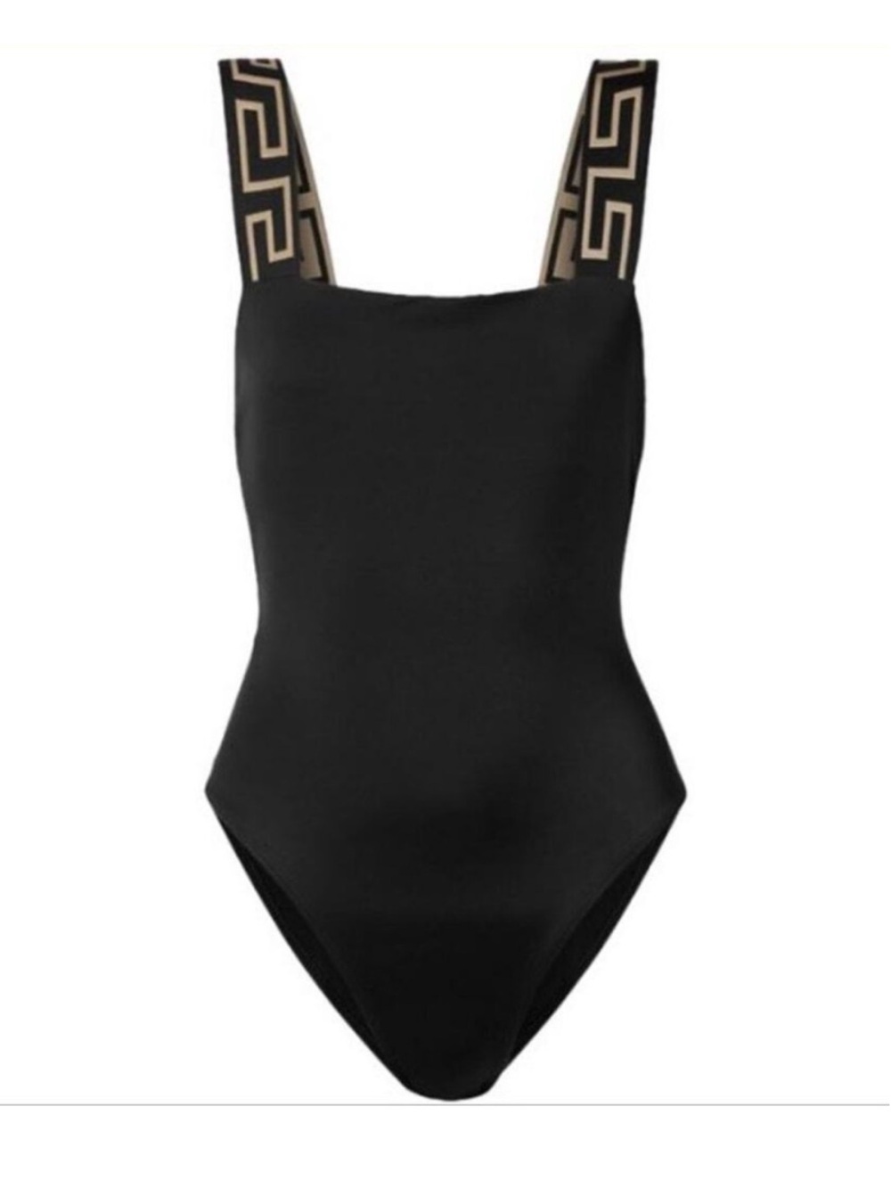 VERSACE Greca jacquard swimsuit S